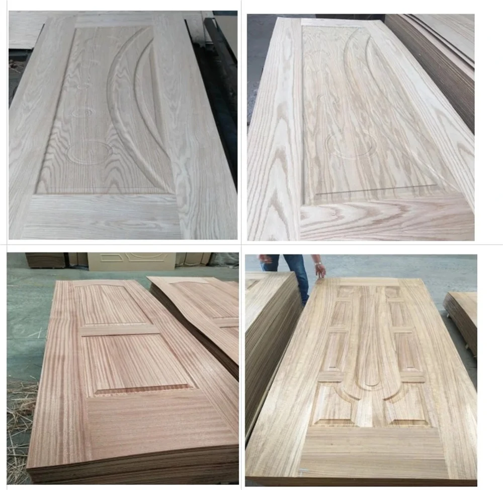 2150*1020mm 2.6mm Laminate Oak Veneer Plain Door Skinpaintfree Wood