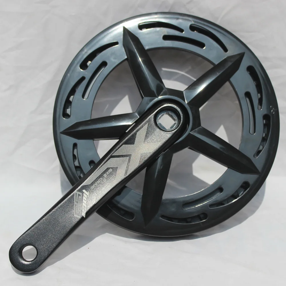 170 мм односкоростной горный велосипед, складной велосипедный кривошипник, велосипедный кривошипник из алюминиевого сплава, кривошипный рычаг, велосипедный кривошипный механизм и колесо