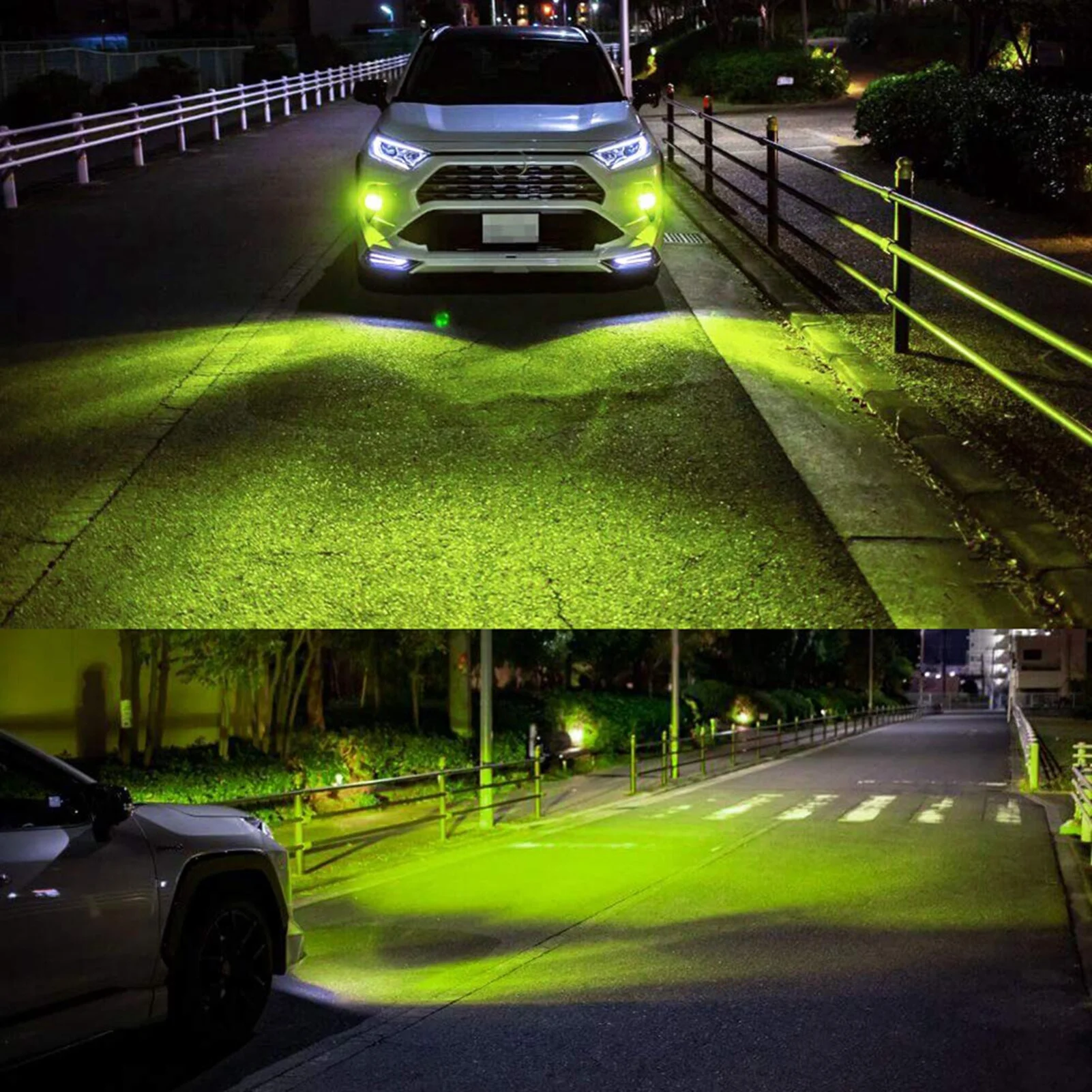 High Power Canbus Z3 Csp Zes Chip H4 H7 H11 9006 9007 Lime Green Light 8000k Aluminum Led Headlights