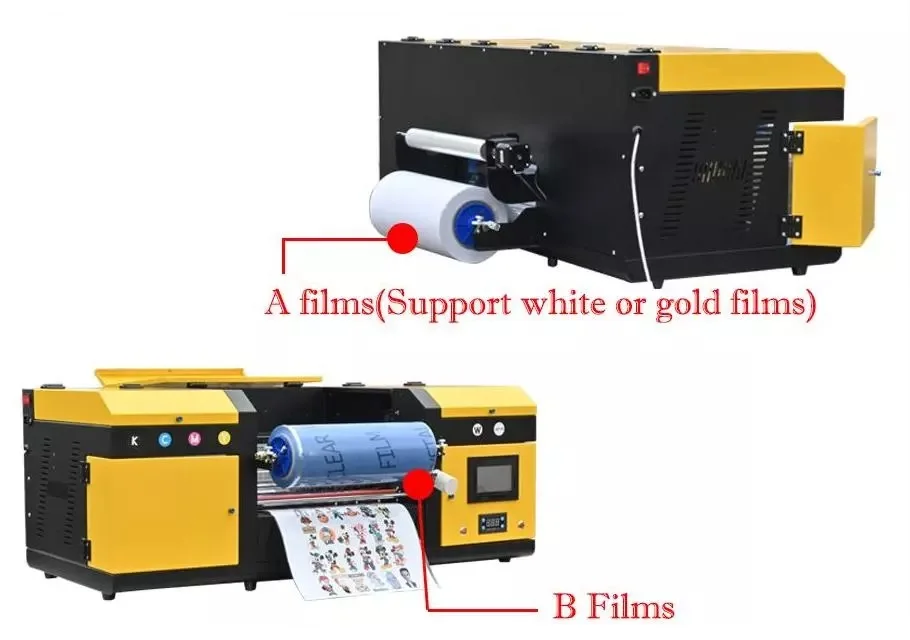 Multifunctional Uv Dtf Sticker Printer Ab Roll Golden Foil Printing And