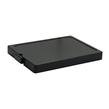 Retro black rectangular tea tray tea set storage wooden tray