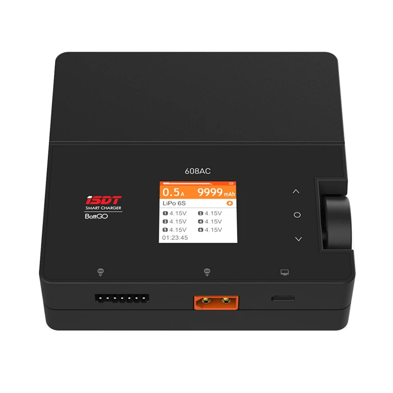 
ISDT 608AC AC 60W DC 200W 8A BattGo умное зарядное устройство разрядник со съемным блоком питания 