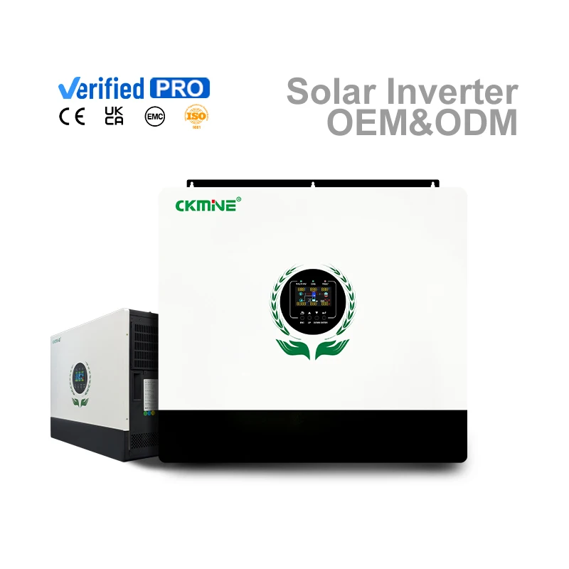 CKMINE SOL IA-D2 시리즈 하이브리드 태양광 인버터 8kW 550VDC 60-480V MPPT 입력, 220V 230VAC 출력, 병렬 연결 지원, BMS, ATS, CT, WIFI 기능 포함