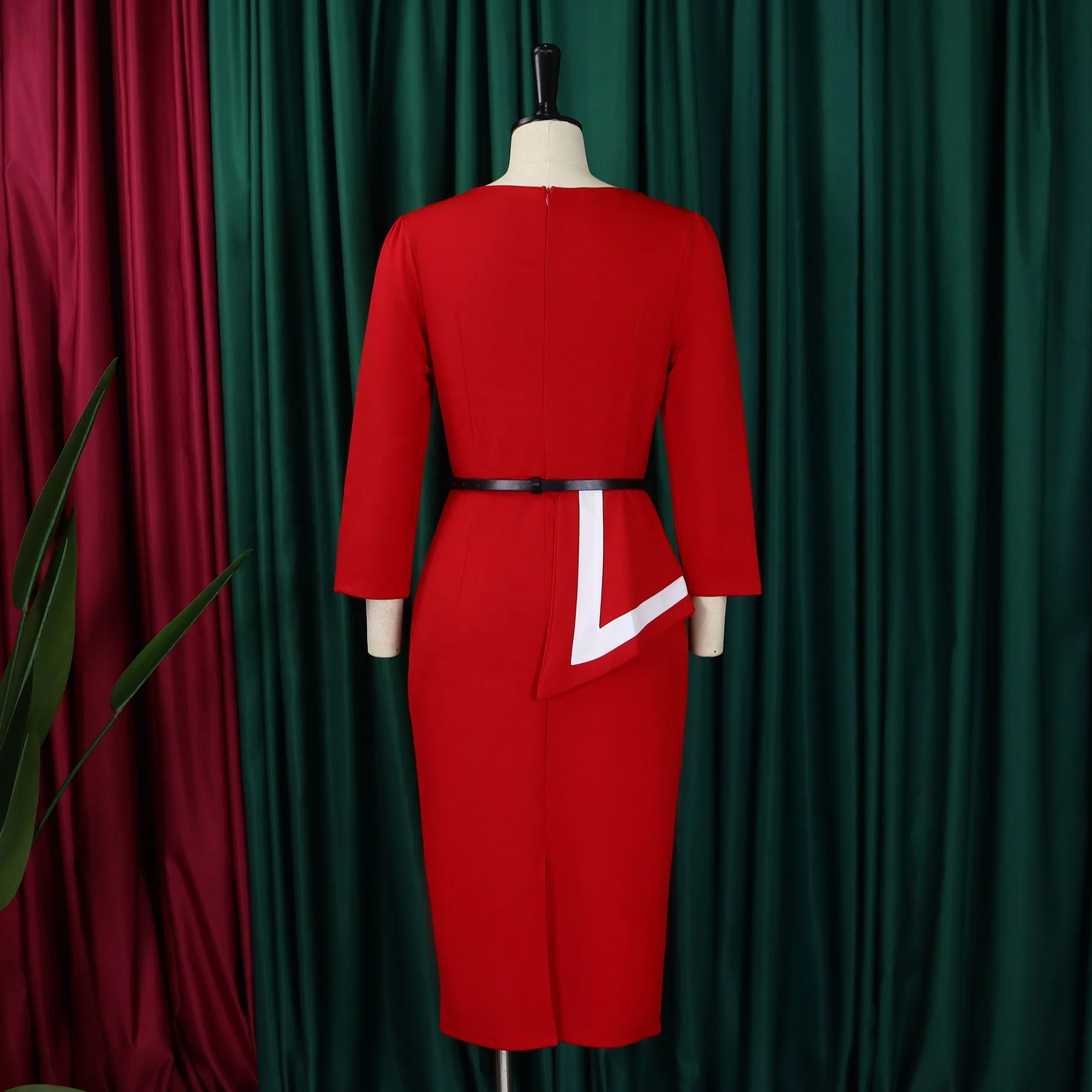 Trendy Turkey style Bodycon Dresses Office Wear Turkey Red Dresses Red Midi  Dress Shop Trendy Turkey Style Bodycon Dresses for Office Wear