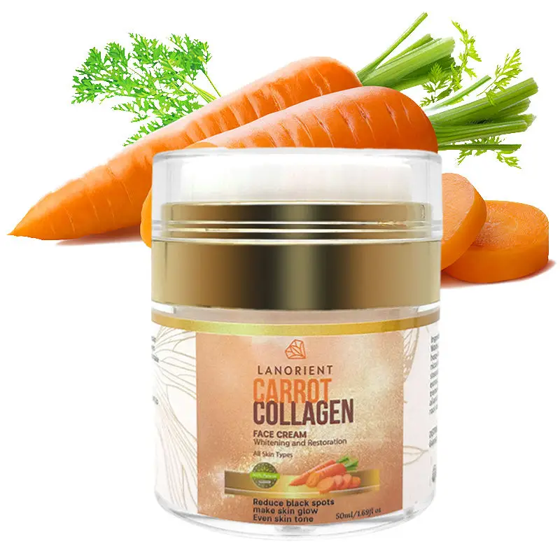 Private Label LANORIENT Korea Skin Care Products Natural Organic Vegan Carotene Whitening Skin Face Cream for All Skin Types