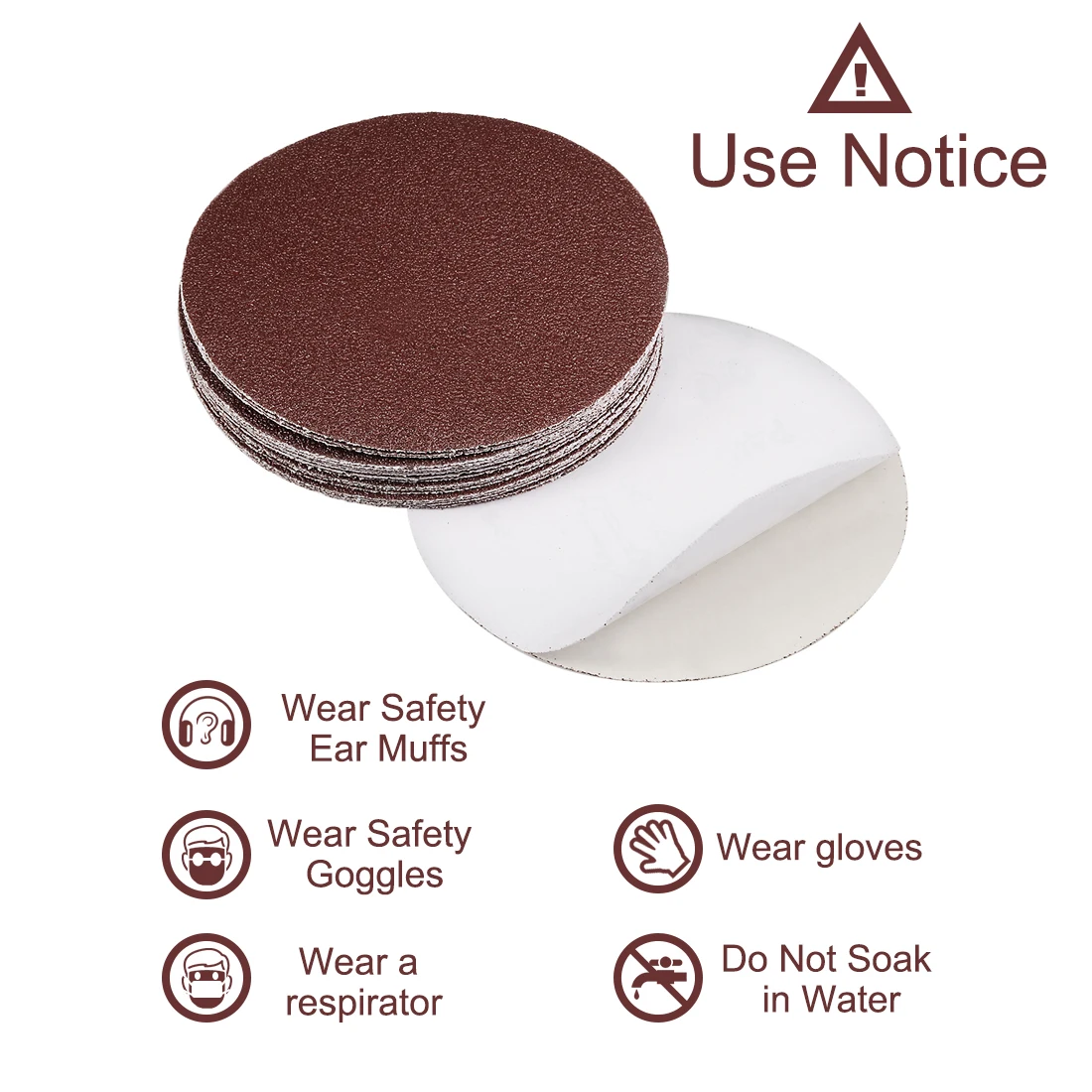 6inch 600grits Psa Sanding Disc Adhesivebacked For Orbital Sander