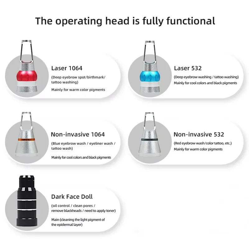 Hot sell Mini eyebrow washing machine nd yag pico laser tattoo removal pico machine