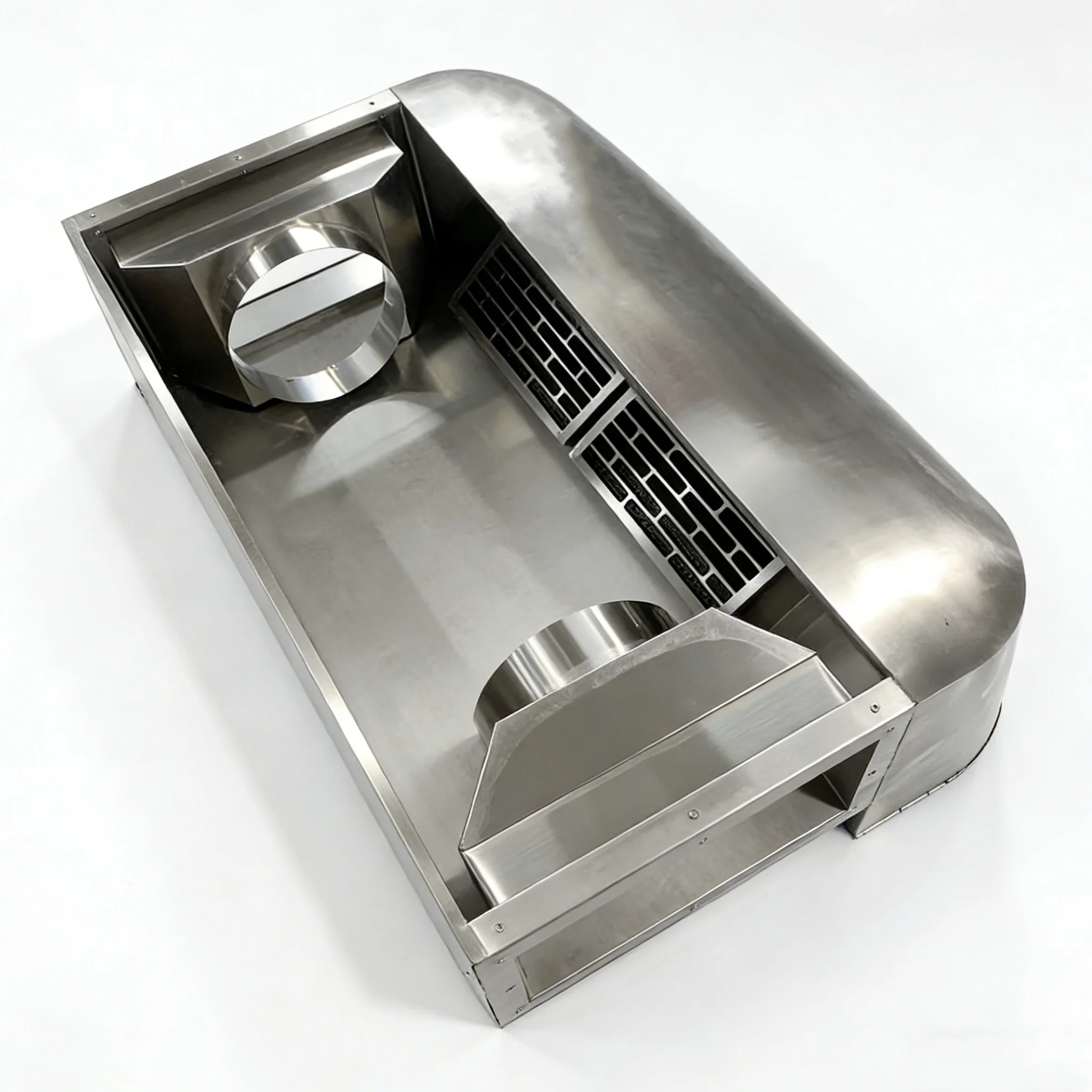 Custom Steel Aluminum Laser Cutting Bending Sheet Metal Fabrication Large Metal Frame Welding Service for Exhaust System