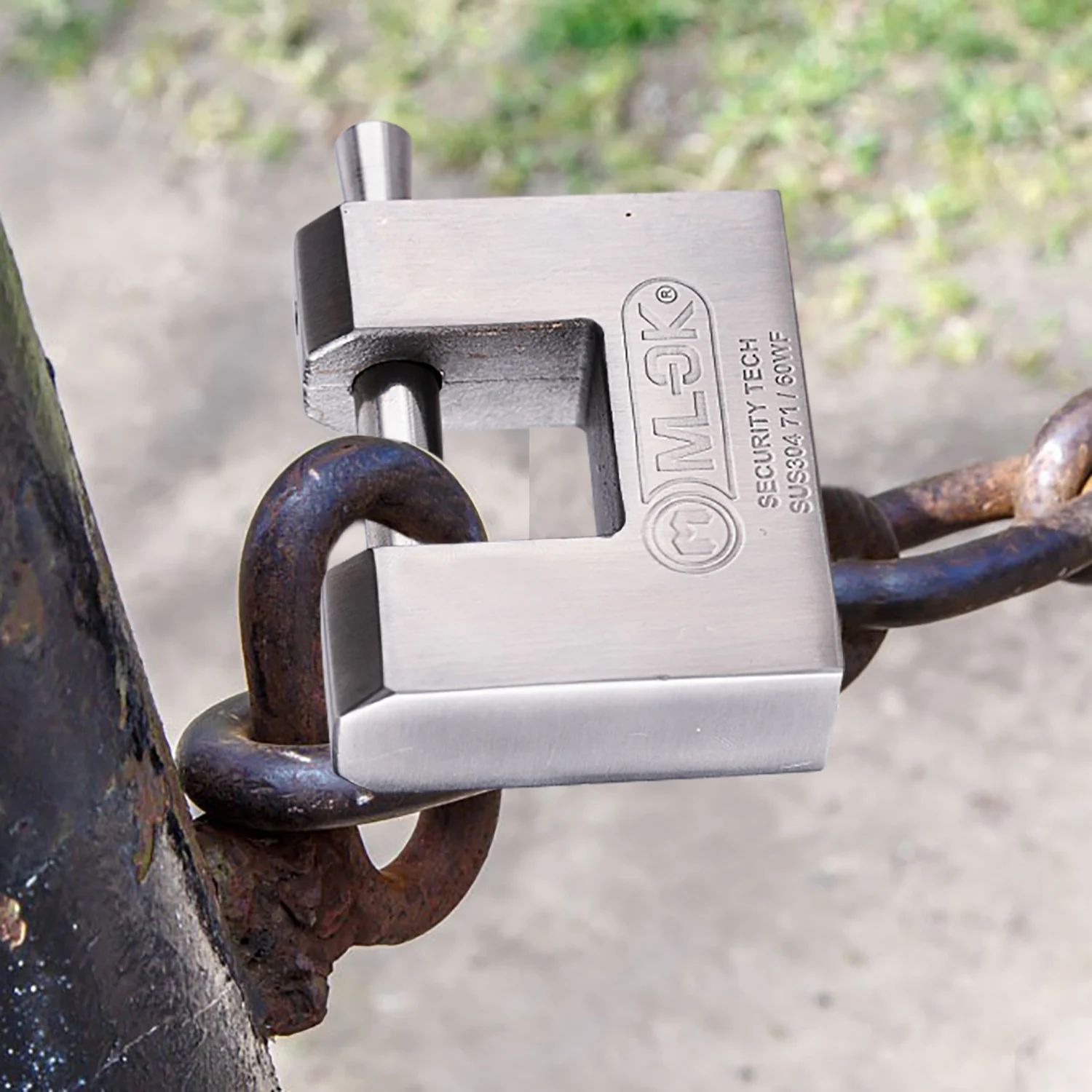 MOK 70mm Square Lock - 304 Stainless Steel Master Key Padlocks