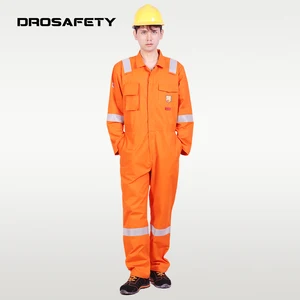 Custom Modacrylic Cotton Aramid Nylon NFPA 70E Flame Retardant Antistatic Safety Workwear Coverall
