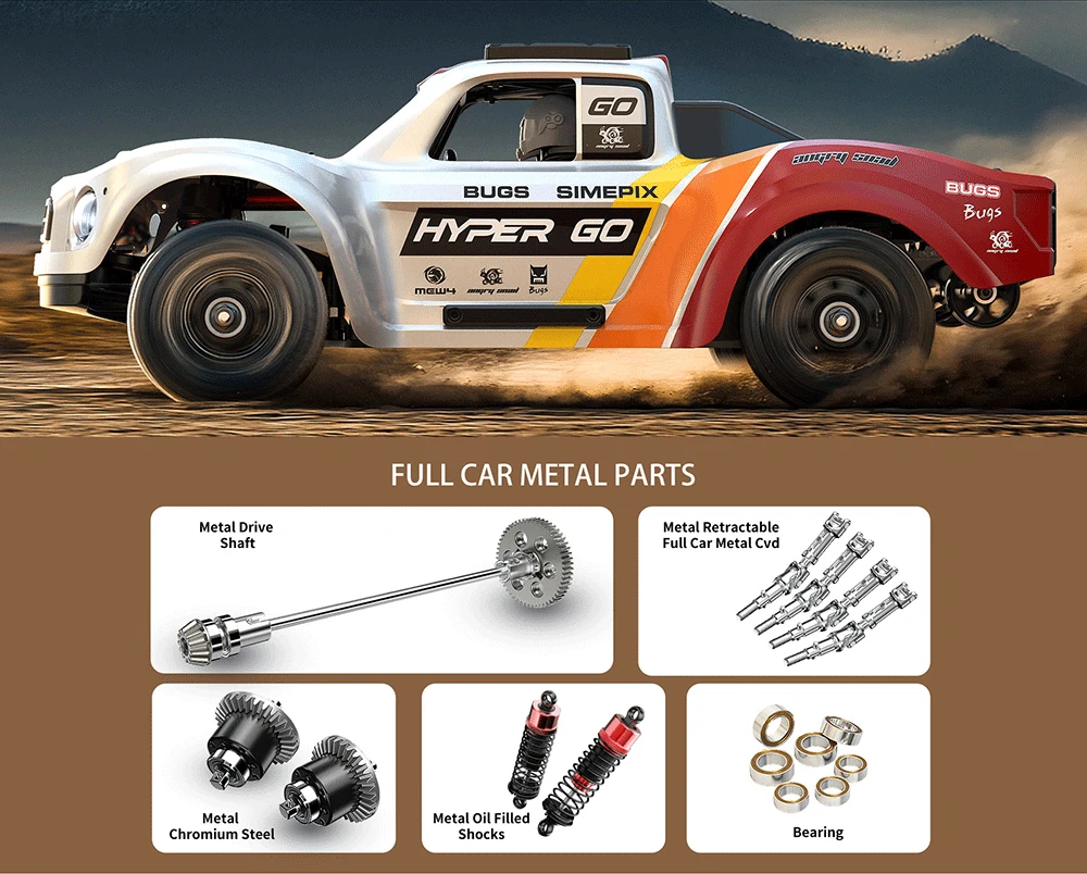 New HOSHI MJX 14211 Brushless 1/14 Scale Off-Road RC Car - High