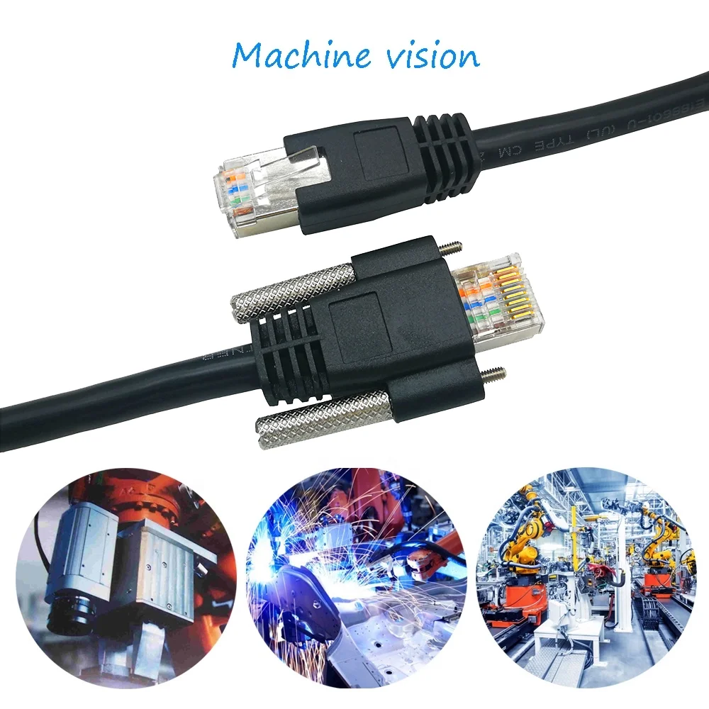 Vision Industrial Camera Ethernet Cable Cat6a Network High Speed Gige S ...