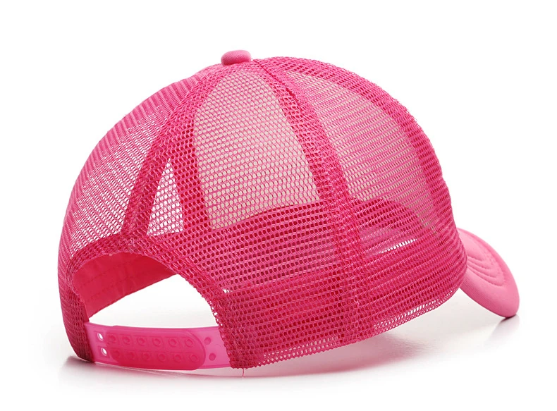 Custom logo Plain Blank Sponge Mesh Trucker Caps Adjustable Mesh Sports Baseball Hats Mesh Trucker Cap