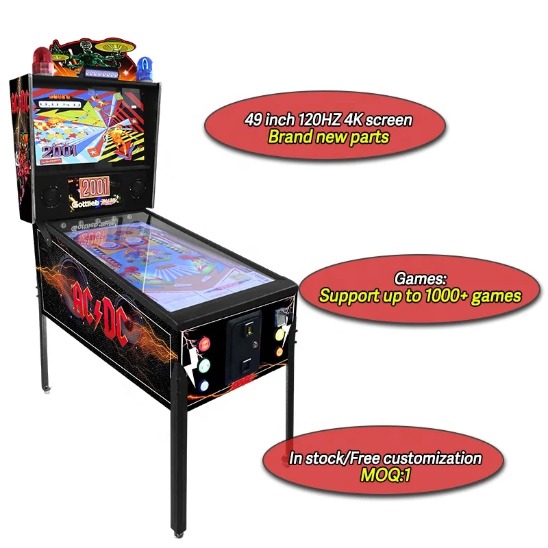 PINBALL ゲーム機 Enhanced 4K 49'' Virtual Pinball Machine with Full Feedback