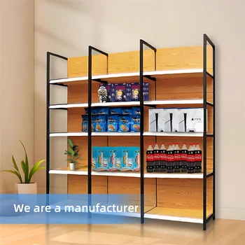 Customized Adjustable Disassembled Supermarket Gondola Shelving or Store Shelves Retail Store Display Rack With 3D Design