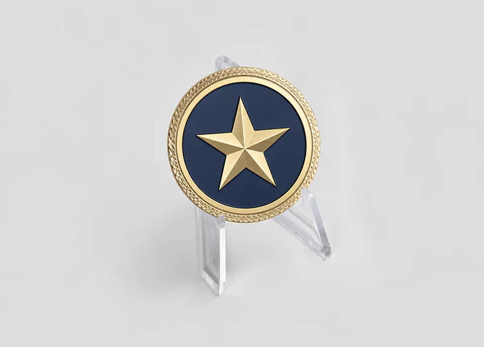 Acrylic coin stand packaging
