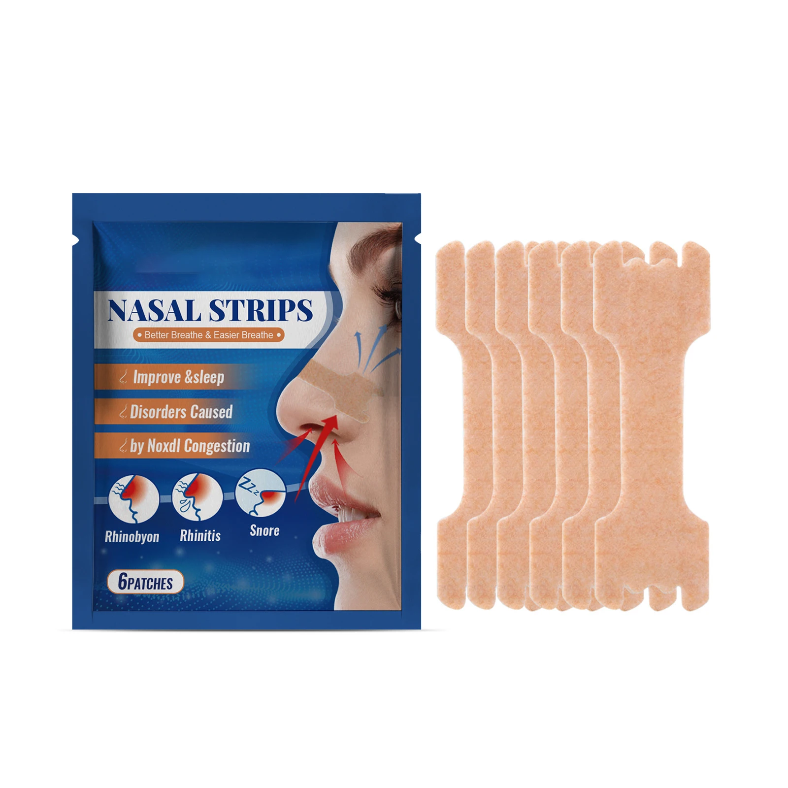 Good Quality Nose Patch Anti Snoring Sleep Aid Disposable Nose Strips