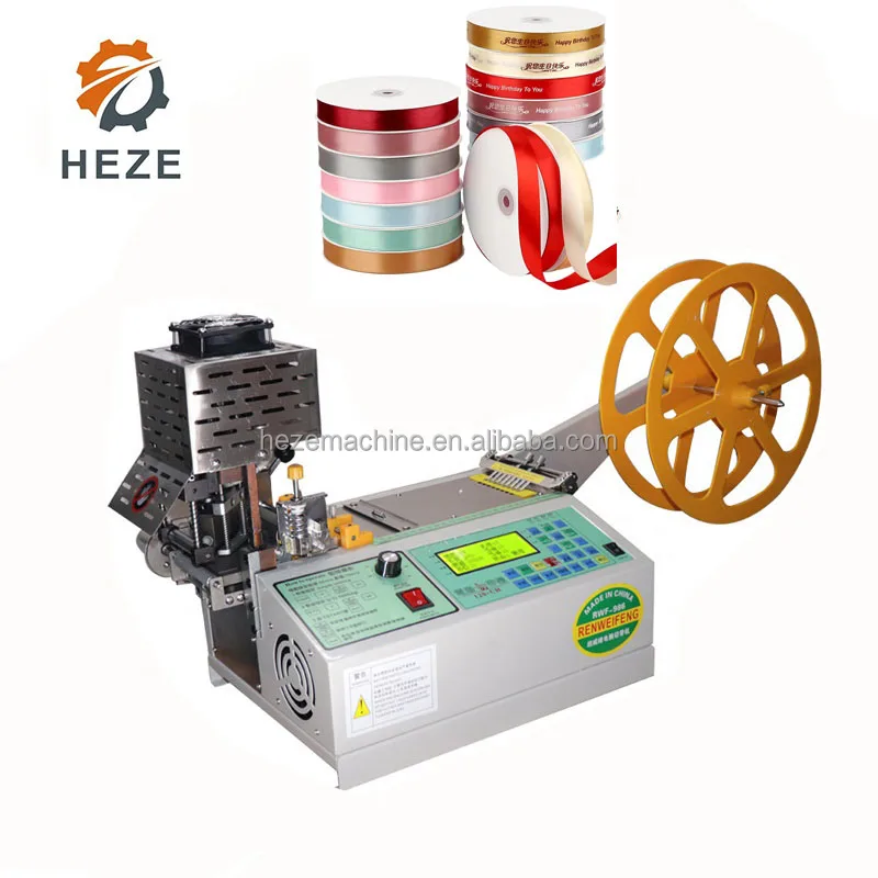 Automatic Hot Cold Strip Cutter 4 Webbing Textile Ribbon Zipper