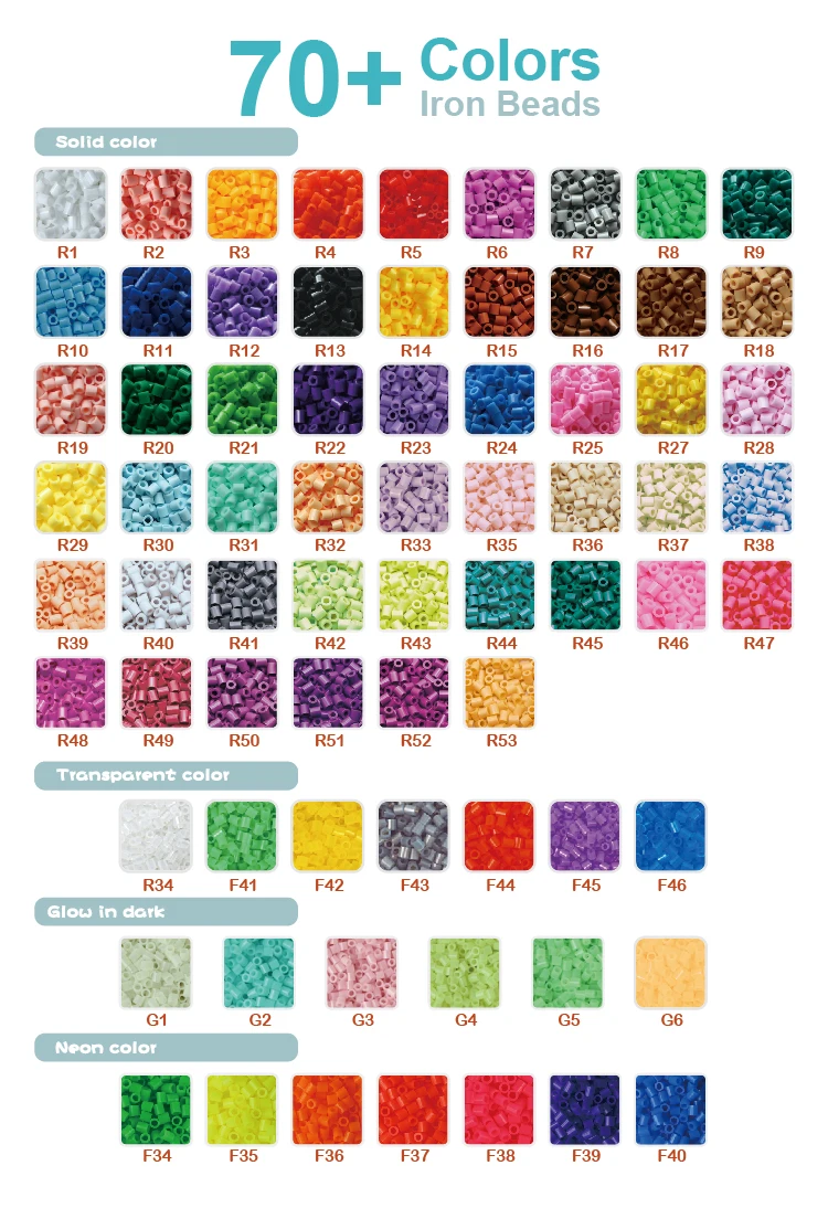 2.6mm/10000pcs bag Mini Perler Hama Beads Iron Magnetic Beads for