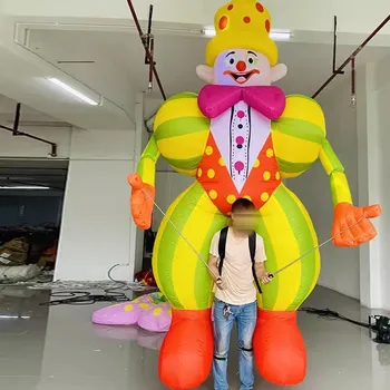 Halloween Inflatable Joker Clown Puppet Amusement Parade Inflatable Cartoon Oem For Parade