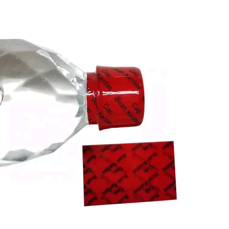 Custom Printing PVC Heat Shrink Neck Wrap Band PVC Shrink Film Label Bottle Tamper Seal Shrink Bands for Bottles