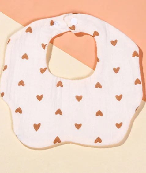 100%  organic cotton muslin baby bibs for newborn manufacture