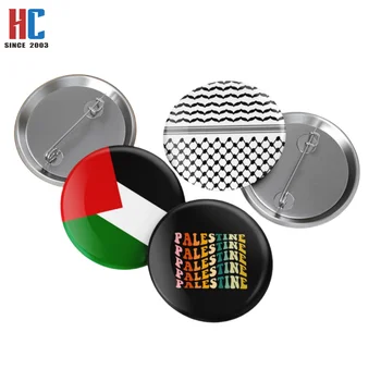 20 Years  Factory Custom PALESTINE Pin Flag tinplate UAE badge