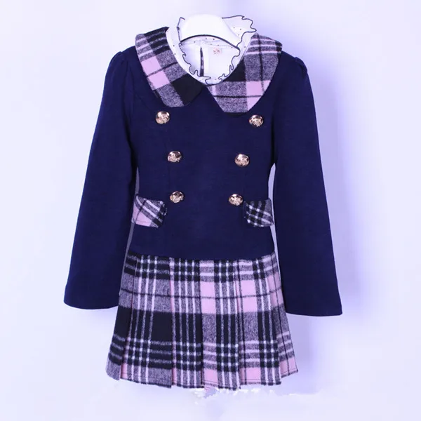 Короткая плиссированная мини-юбка в клетку для начальной школы