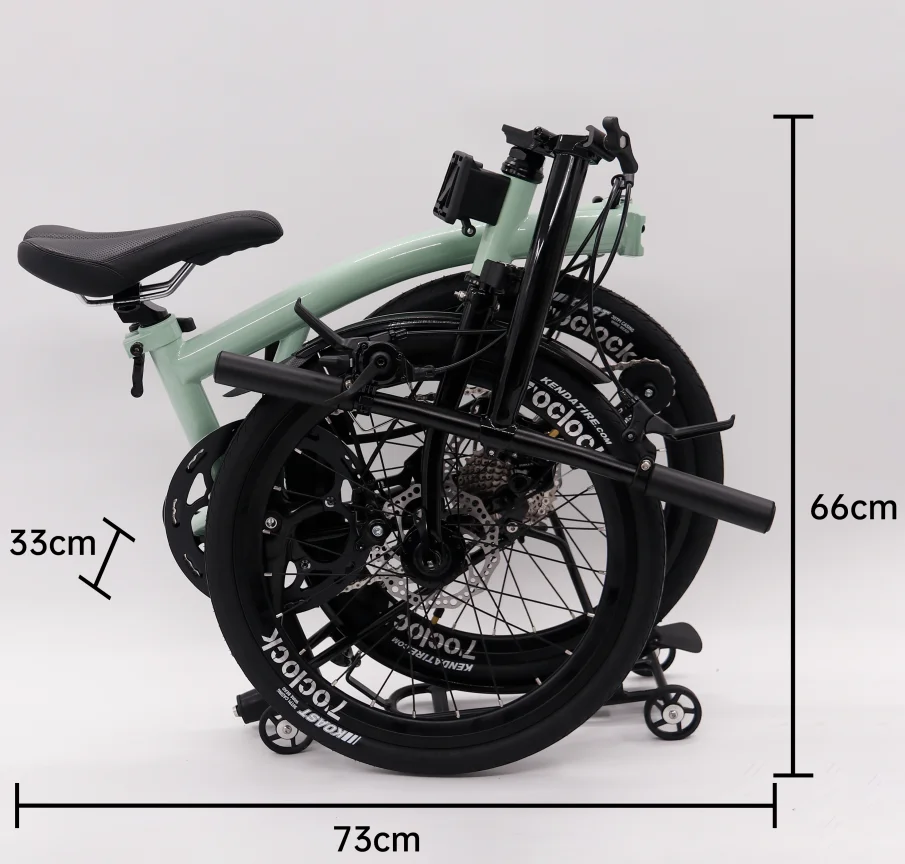 MINT Folding Bicycle T9D-20D - 20 Inch, 9 Speed Disc Brake