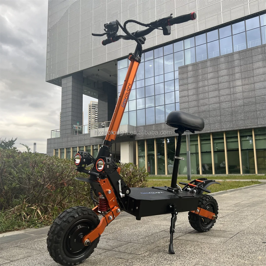 60V 6000W Dual Motors Two-Wheel Electric Scooter High Speed Aluminum Alloy LED Display E Scooter Available in USA Warehouses