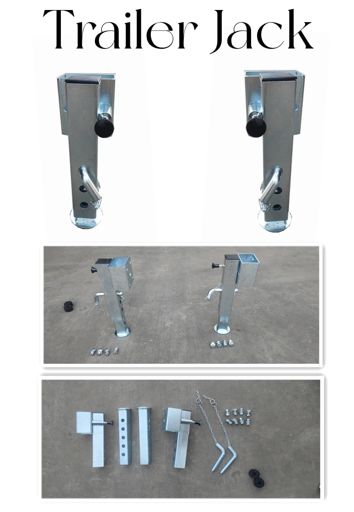 Adjustable Steel Base Drop Down Caravan Stabilizer Trailer Jack Legs