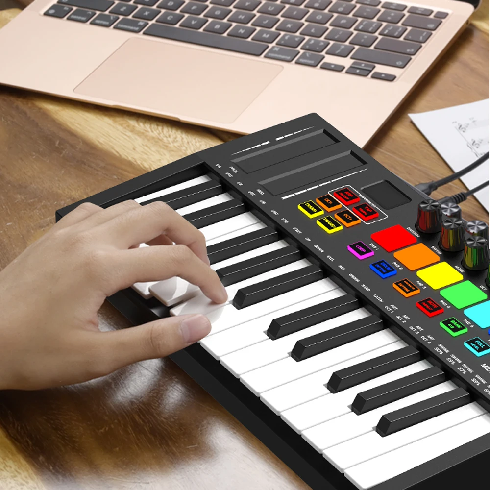 Оптовая цена портативная мини-пианино 25-клавишная USB клавиатура барабанная Панель midi Контроллер клавиатуры