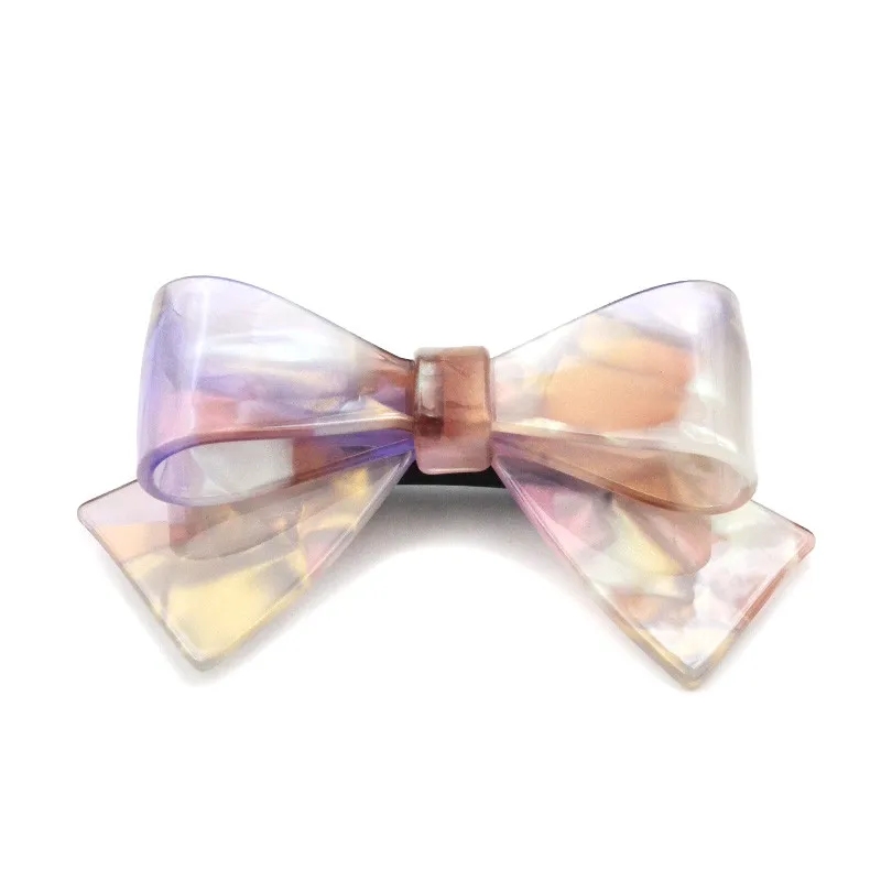 Индивидуальная Корейская заколка для волос для взрослых, банты, зажимы для девочек, оптовая продажа, акриловые ацетатные красивые французские заколки для волос, зажимы для бантов для женщин