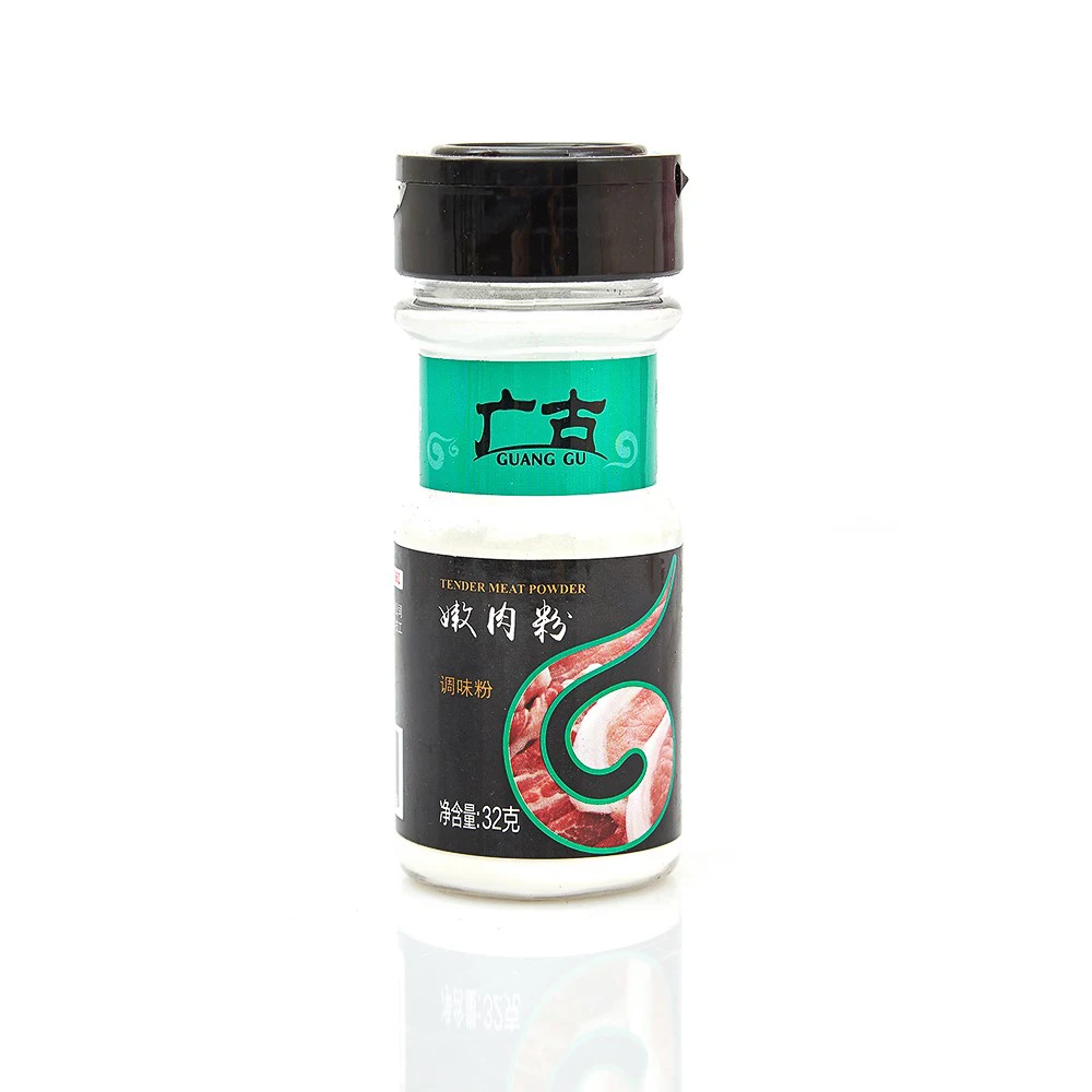 32g Natural Meat Tenderizer Papain Powder Dried Spices Condiments for Raw Meat Processing with AD Drying Process