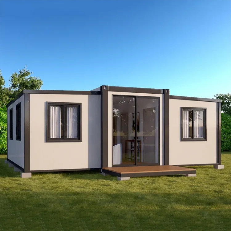 Factory Custom  20ft 10ft 30ft Prefabricated Holiday Hut  Prefab Folding Expandable Container House Hotel Guest Home for Resort
