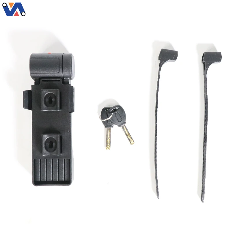 product new image six folding lock for bicycle accessories high quality steel bike locks foldable bike lock anti theft bike accessories-4