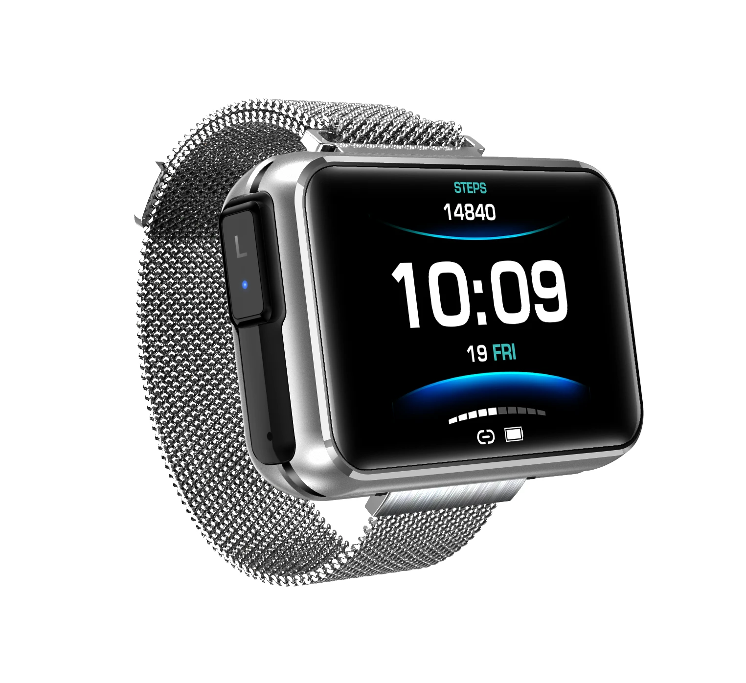 2022 New Big Screen Smart Watch BT Music Player HiFi TWS Earphones Smart Bracelet 2 in 1 Smartwatch T91