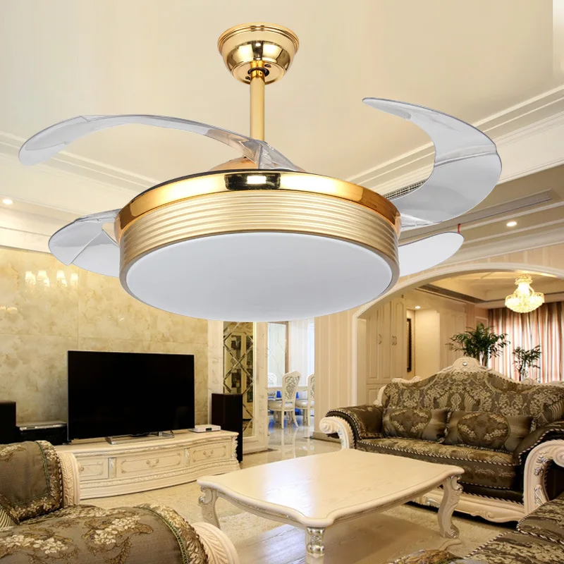 42inch Modern ceiling fan light surface mounted led fan light with remote