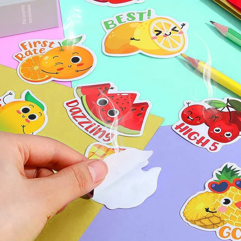 Custom Adhesive Fragrance Scraping Smelly Different Scented Scratch and Sniff  Printing Reward Positive Stickers