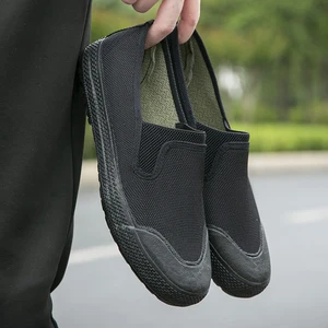 Durable Non-slip Breathable Comfortable Soft and Lightweight Perfect for Outdoor Work Classic Black Men's Shoes