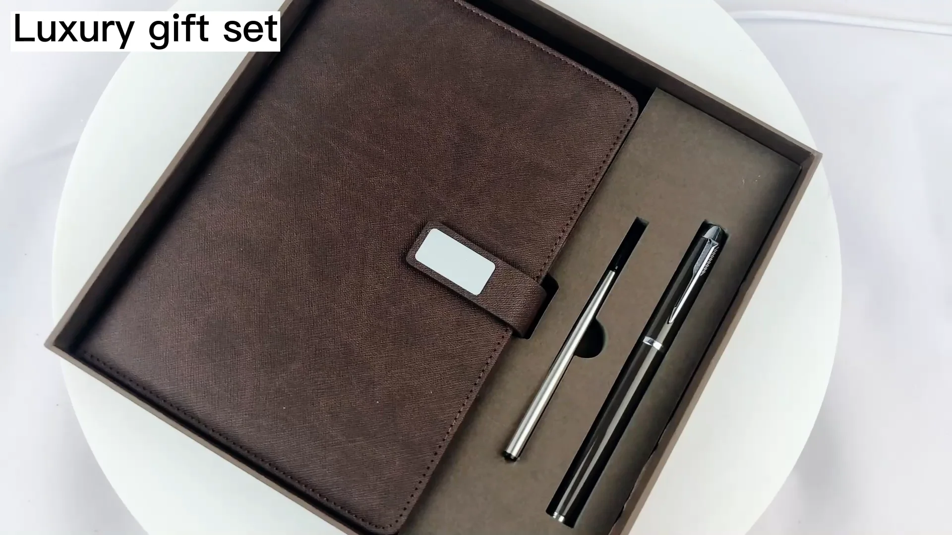 Stock A5 Business Notebook And Metal Pen Refill Gift Sets Wholesale