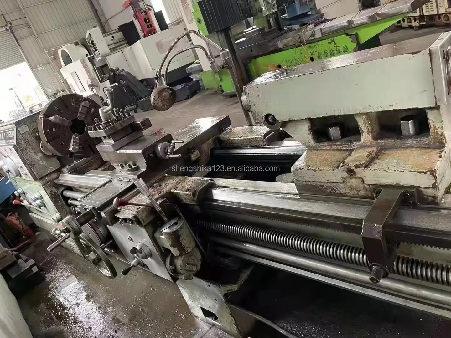 CW6163B 3000mm Manual Lathe Machine Big Spindle Bore 100mm Heavy Duty Horizontal Mechanical Metal Lathe