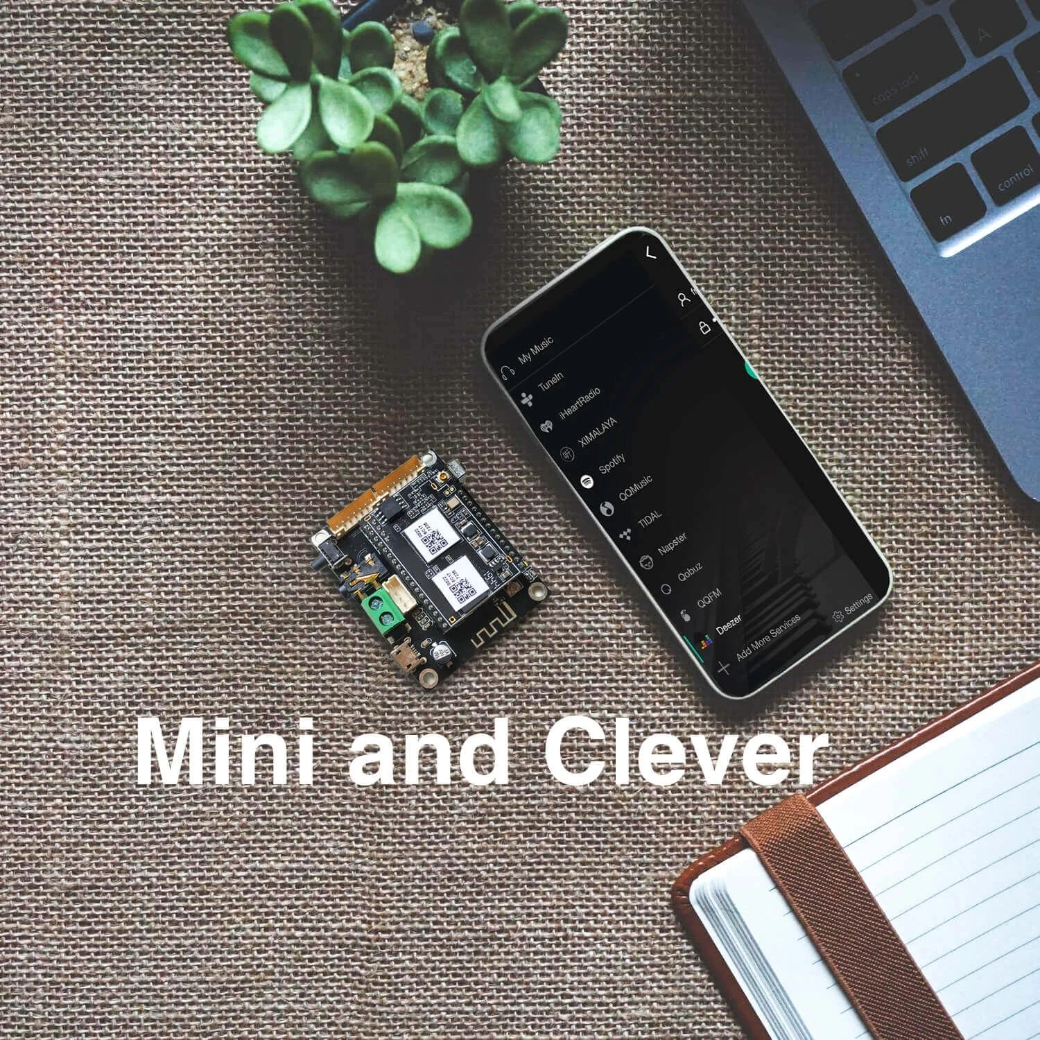 WiFi Audio Receiver Module DLNA AIRPLAY Analog Output With I2S Up2Stream Mini V3