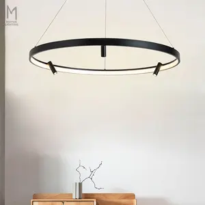 MEIYUN Hot Selling Minimalist Design Modern Circle LED Chandeliers Pendant Lights With Down Lights