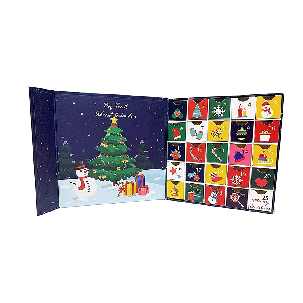 Jinayon Custom logo Christmas Xmas Halloween Holiday Countdown Advent Calendar Gift Box factory