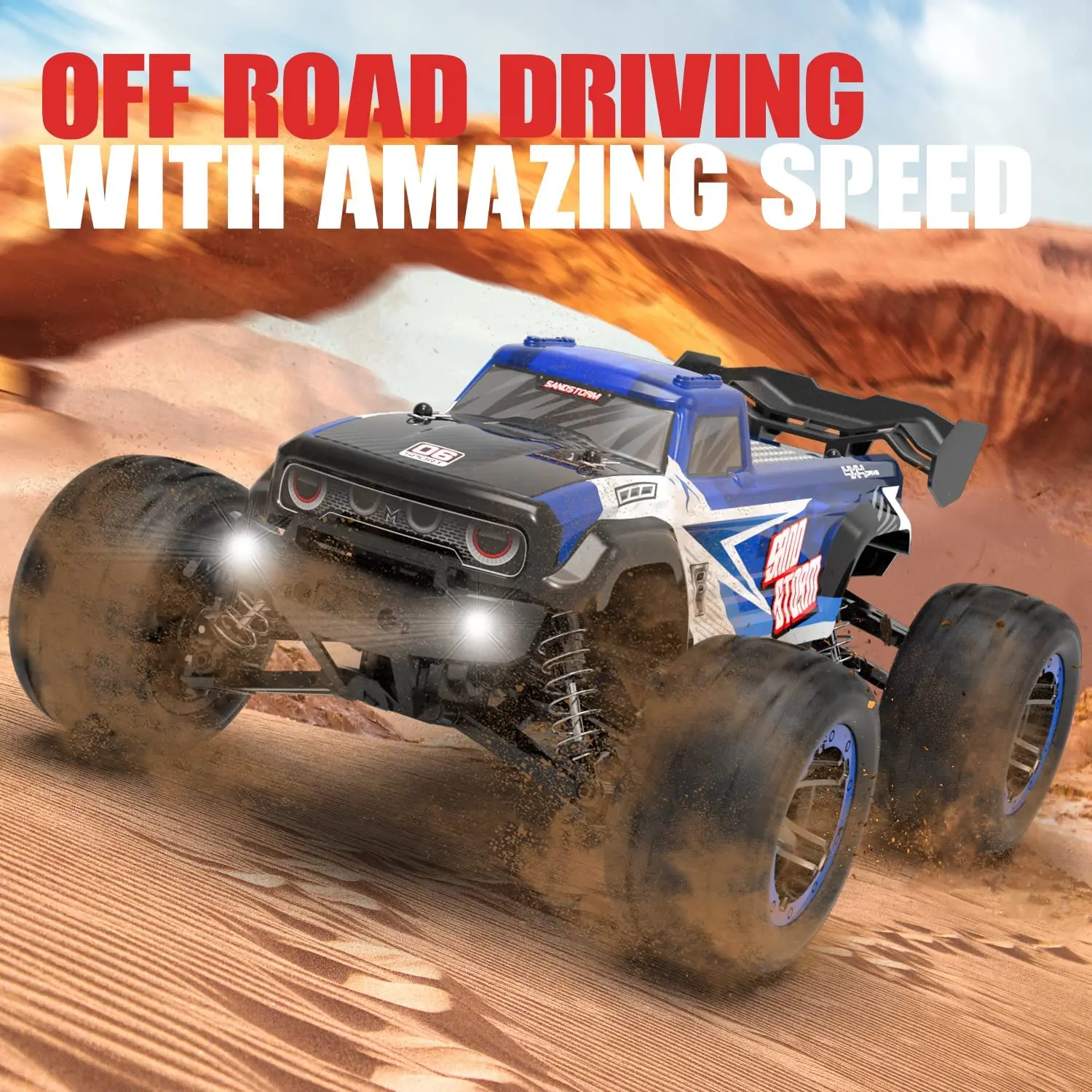 Fast Rc Car Brushed RTR Outdoor Toys 45KM/H High Speed Truck 2.4G Electric RED AA Scale Plastic Model Kit Cars Rc Drift Car 1:16