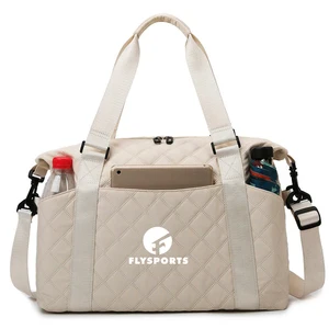 Wholesale Large Capacity Quilted Travel Duffel Bag Dry Wet Separation Fitness Portable Luggage for Short Business Trip Travel