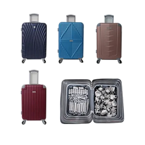 ABS Luggage SKD 12 Pcs CKD Hard Side Semi-finishe Travel Luggage Sets Trolley Suitcase Set Carry on Luggage