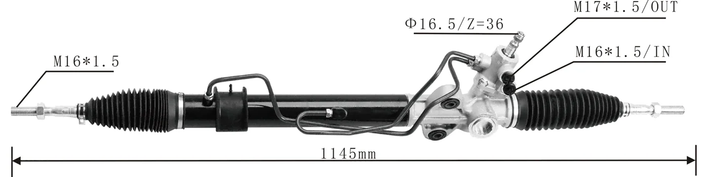 makarapo EOK Auto Steering Systems - Hydraulic Power Steering Rack