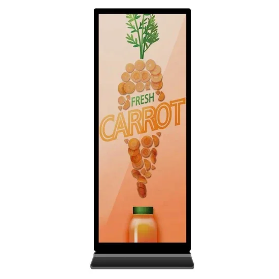 69 Zoll intelligente vertikale Vollbild-Werbemaschine Touchscreen Digital Signage und Display Android oder H-D-M-I-Eingang